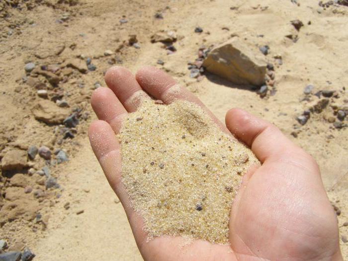 какие свойства песка 